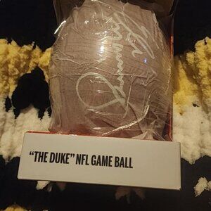 Autographed Eli Manning football